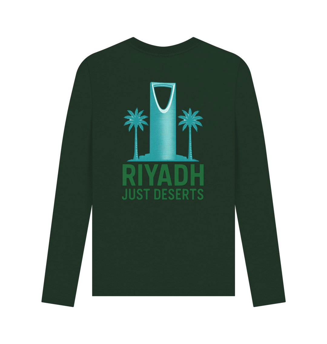 Evergreen Printed Long Sleeve T Shirt Back