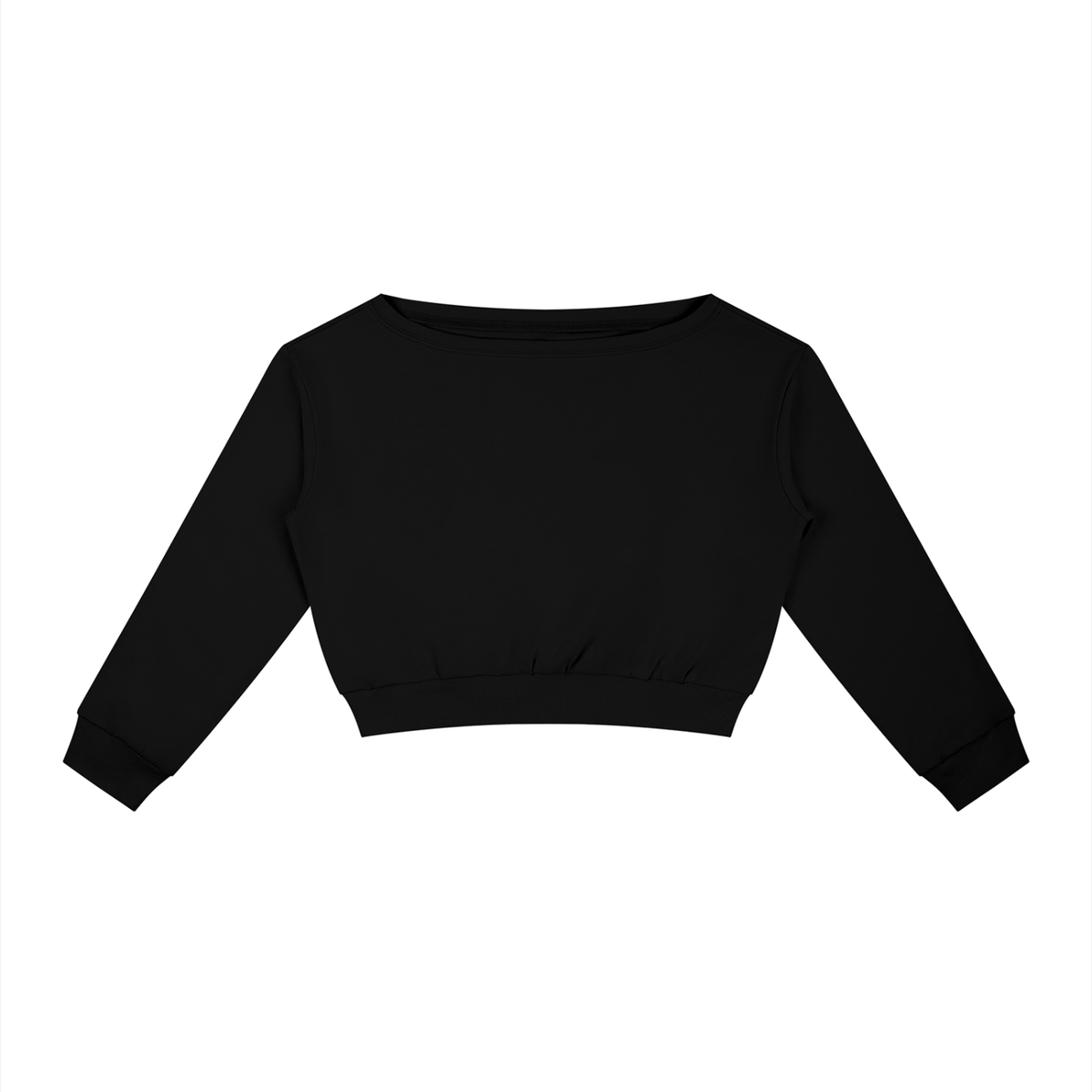 ODMPOD women's off-shoulder crop sweatshirt from Urban Form collection, stylish and casual shirt with a relaxed fit.