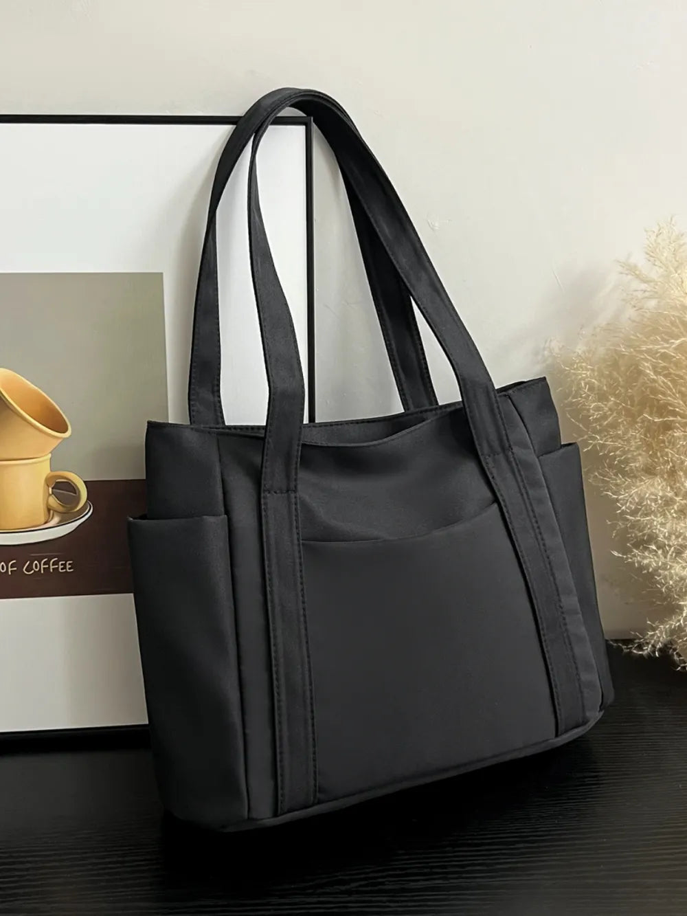 Oxford Cloth Tote Bag with Zipper - Premium  from Trendsi - Just $19.05! Shop now at Craftklart.store