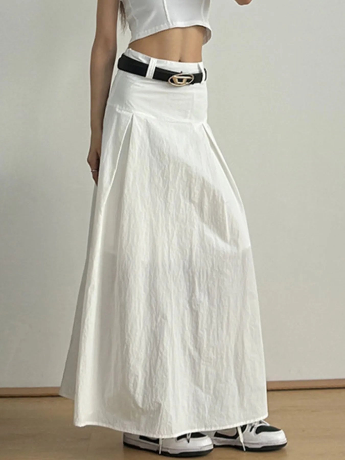 High Waist A-Line Maxi Skirt - Premium Skirt from Trendsi - Just $40.80! Shop now at Craftklart.store