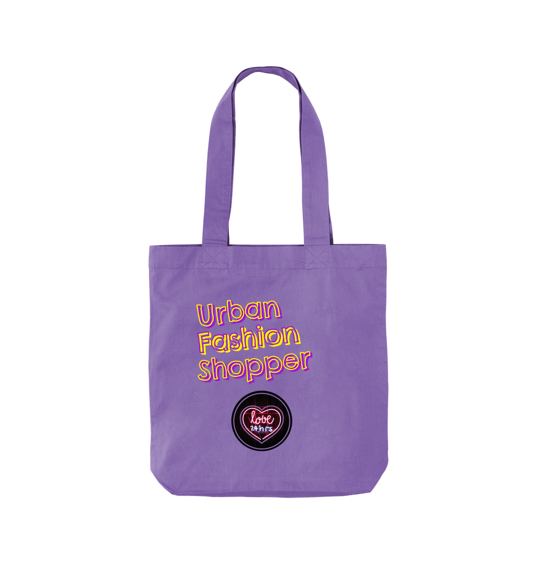 Violet Printed Bag Front