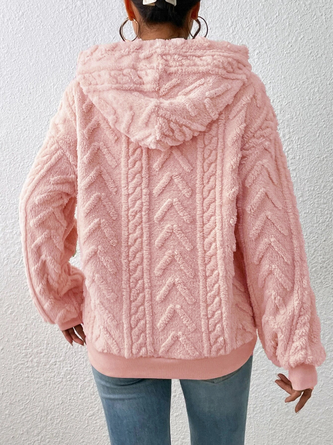 Drawstring Long Sleeve Hoodie - Premium Hoodies from Trendsi - Just $28.74! Shop now at Craftklart.store