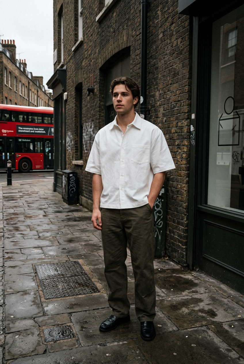 Boxy Heavyweight Short Sleeve Shirt