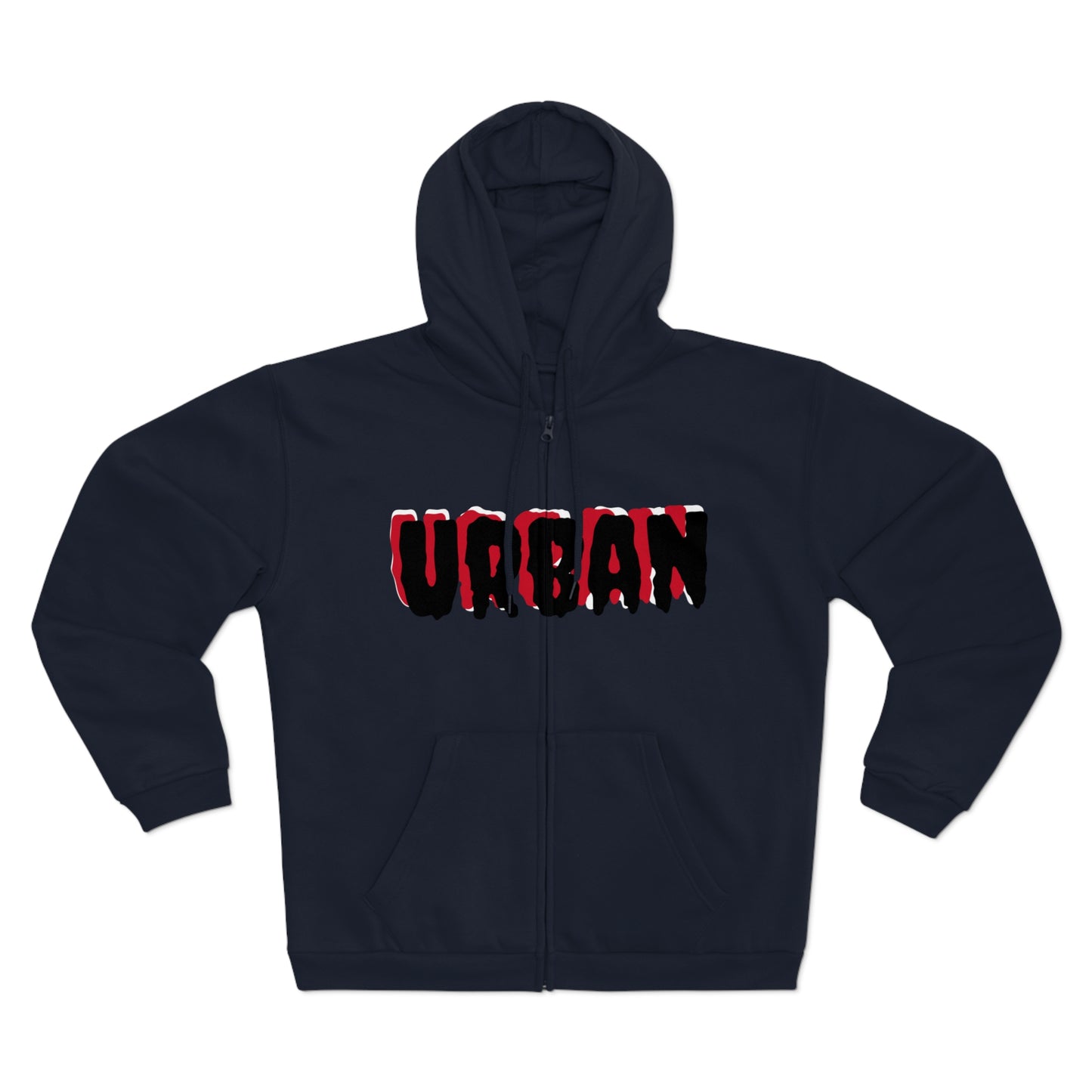 Urban Street Unisex Hooded Zip Sweatshirt - Premium Hoodie from Craftklart.store - Just $44.10! Shop now at Craftklart.store
