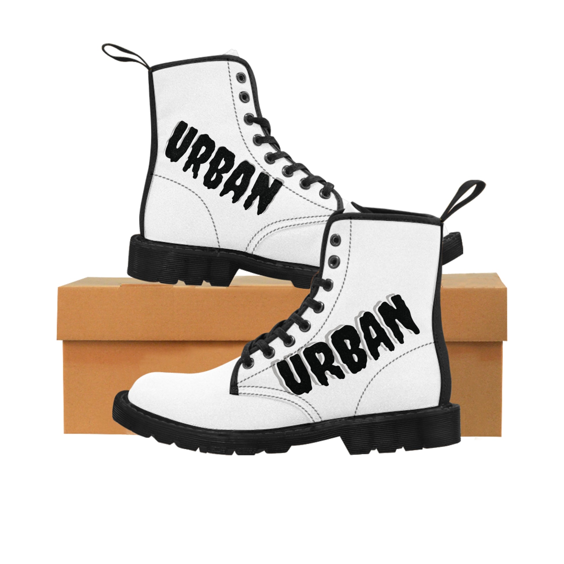 Men's  White Urban Canvas Boots - Premium Boots from Craftklart.store - Just $79.99! Shop now at Craftklart.store