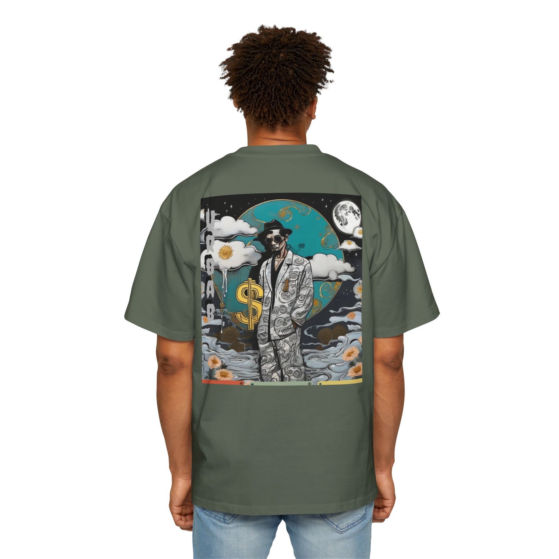 Urban Dollar Men's Heavy Oversized Tee - Premium T-Shirt from Craftklart.store - Just $33.73! Shop now at Craftklart.store