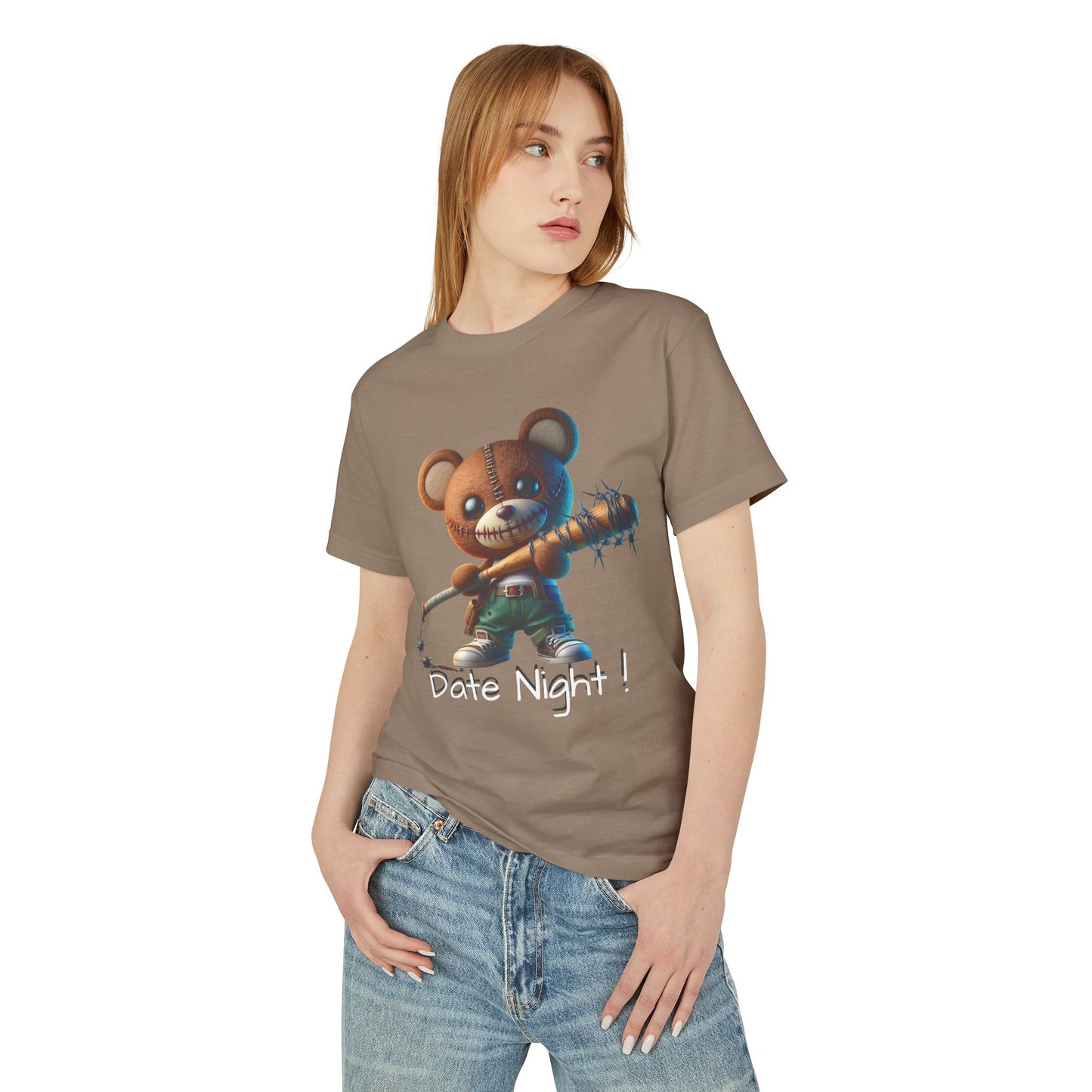 Women's Date Night Garment-Dyed Heavyweight Cotton Tee - Premium T-Shirt from Craftklart.store - Just $22.65! Shop now at Craftklart.store