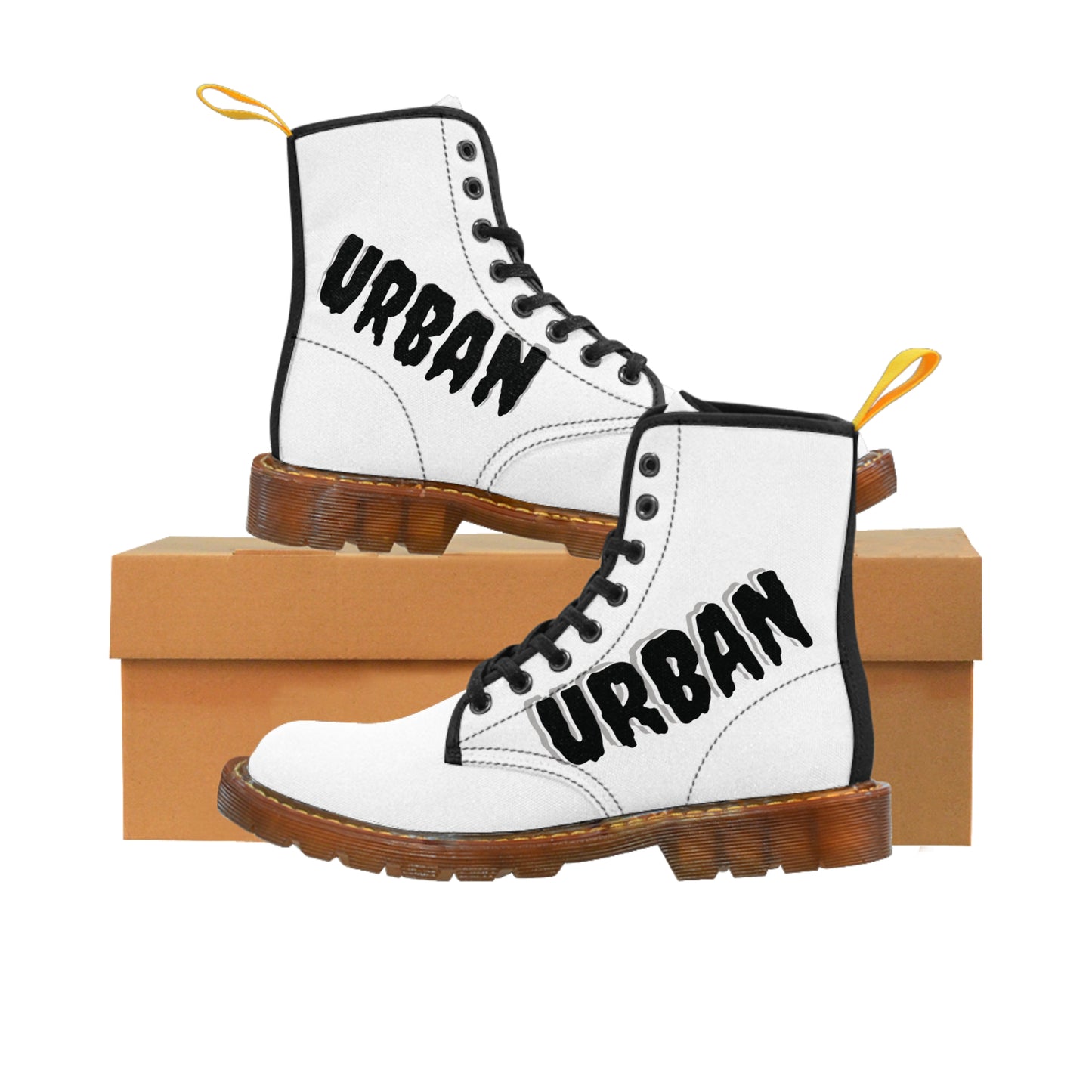 Men's  White Urban Canvas Boots - Premium Boots from Craftklart.store - Just $79.99! Shop now at Craftklart.store