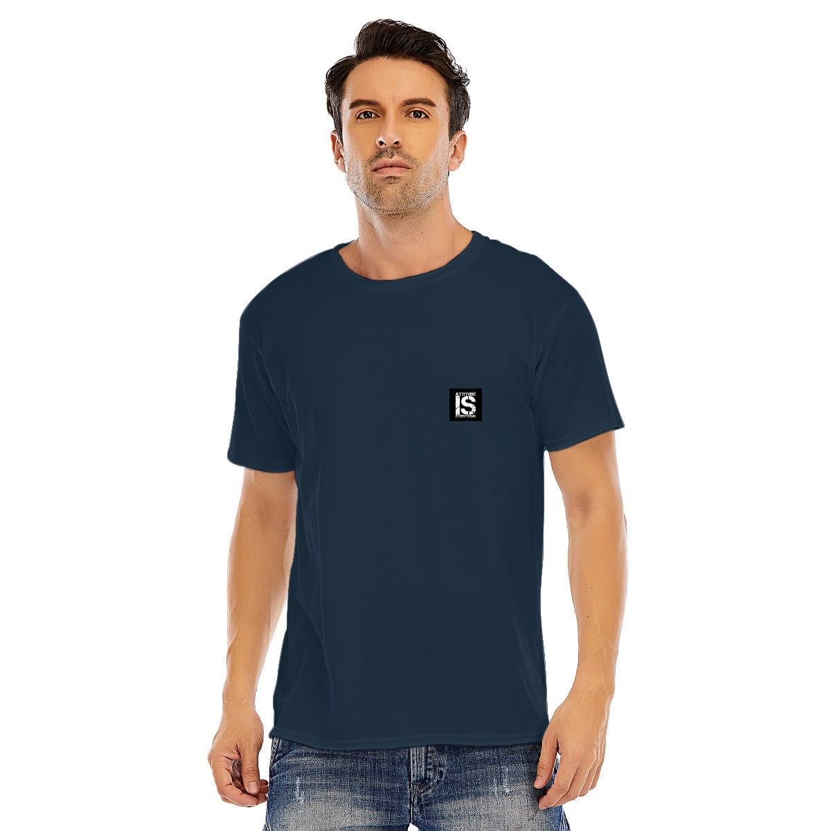Men's Summer Cotton O-neck Short Sleeve T-shirt