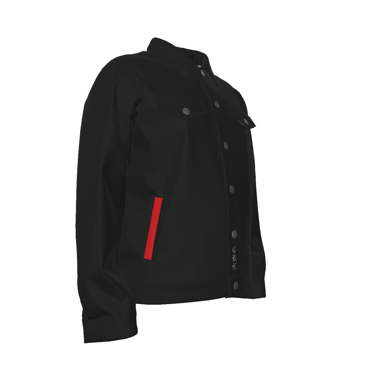 Black All-Over Print Unisex Lapel Jacket | 245GSM Cotton - Premium Jackets from Craftklart.store - Just $49.99! Shop now at Craftklart.store
