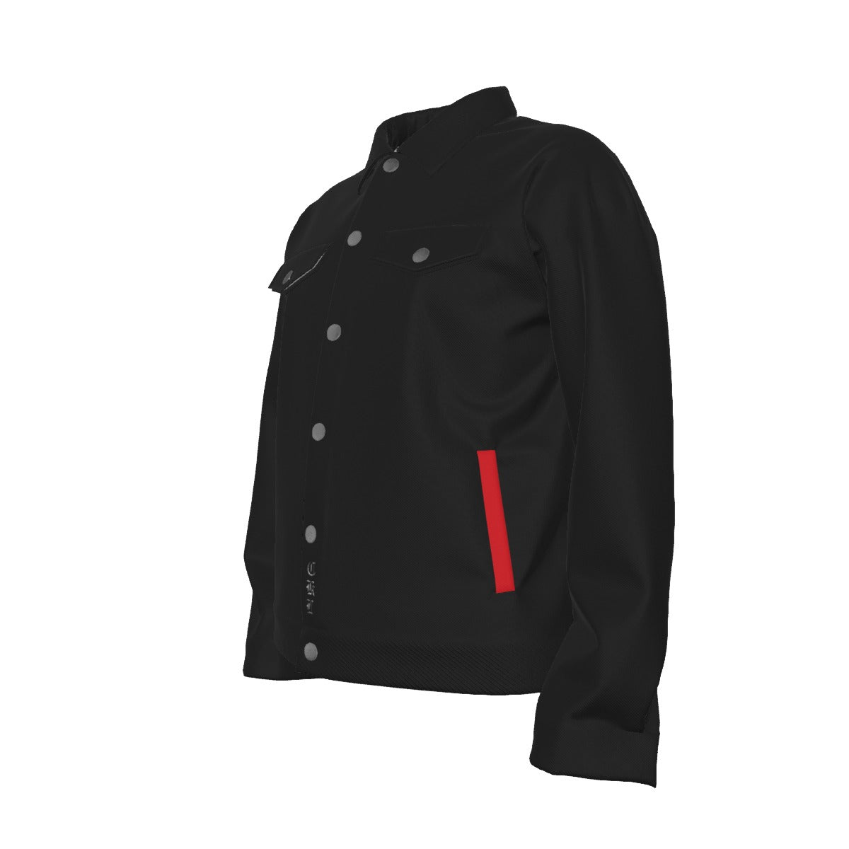 Black All-Over Print Unisex Lapel Jacket | 245GSM Cotton - Premium Jackets from Craftklart.store - Just $49.99! Shop now at Craftklart.store