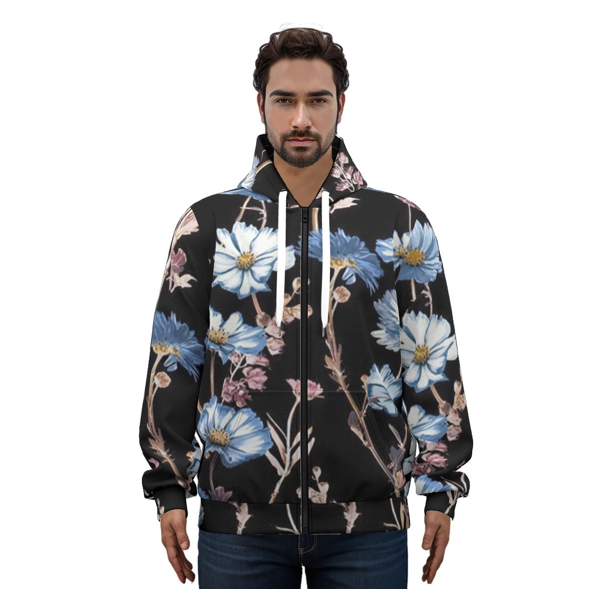 Craftklart (AOP)05 Pullover Hoodie With Zipper Closure | 310GSM Cotton - Premium Hoodies from Yoycol - Just $44! Shop now at Craftklart.store