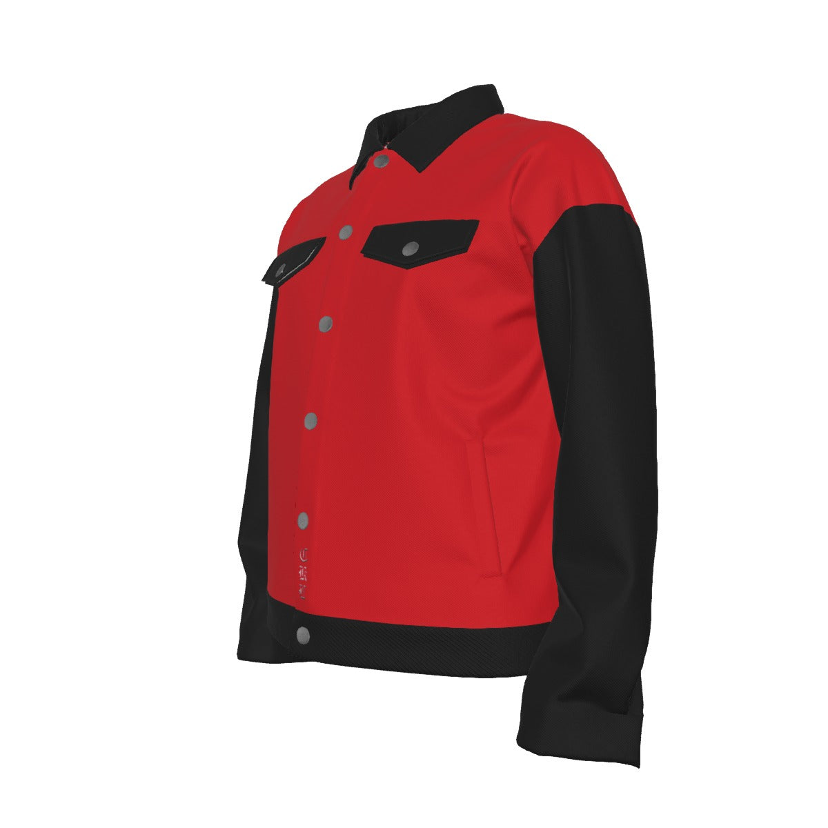 Red CKL All-Over Print Unisex Lapel Jacket | 245GSM Cotton - Premium Jacket from Craftklart.store - Just $49.99! Shop now at Craftklart.store