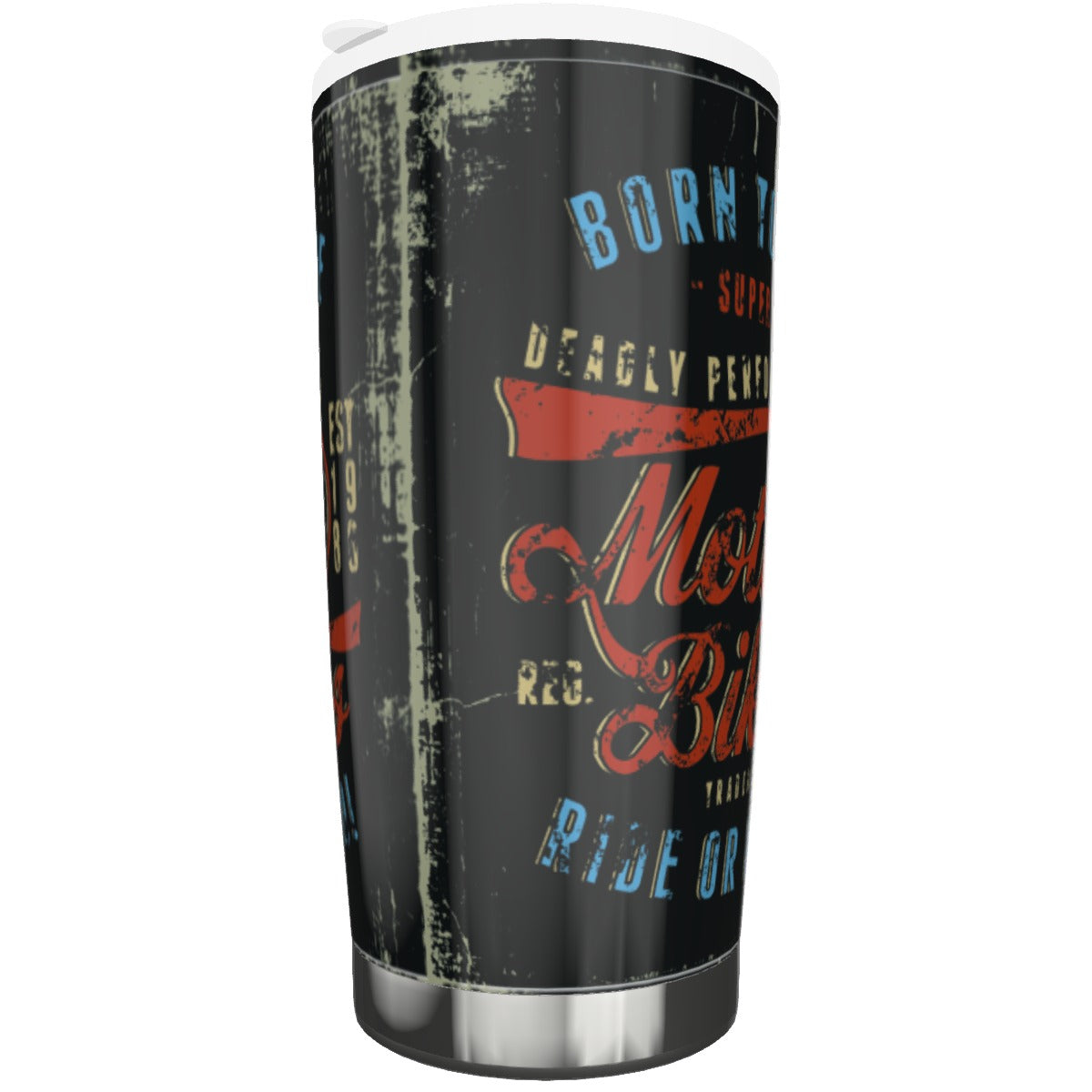 Summer Men's Born to Ride Hot/Cold Tumbler 20oz - Premium Tumbler from Yoycol - Just $23.50! Shop now at Craftklart.store