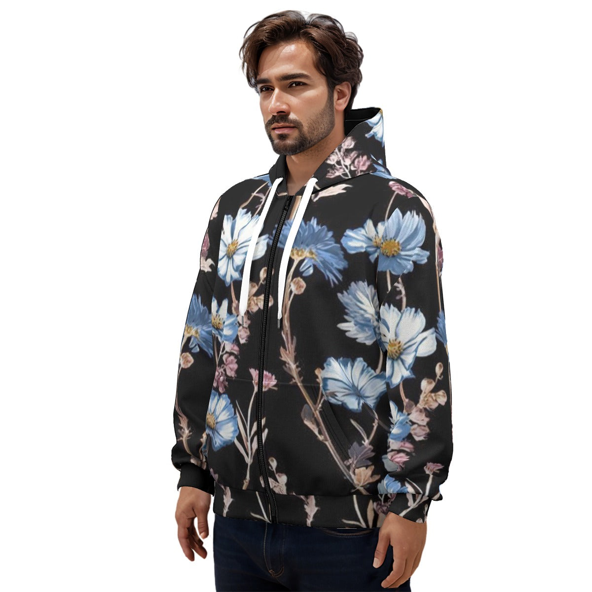 Craftklart (AOP)05 Pullover Hoodie With Zipper Closure | 310GSM Cotton - Premium Hoodies from Yoycol - Just $44! Shop now at Craftklart.store