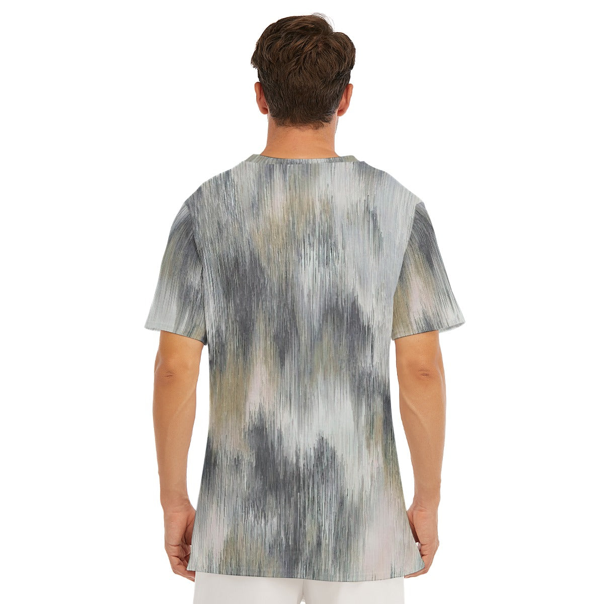 Grey Urban All-Over Print Men's O-Neck T-Shirt | 190GSM Cotton - Premium T-shirt from Craftklart.store - Just $22! Shop now at Craftklart.store
