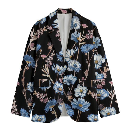 Men's Casual (AOP) Flat Lapel Collar Cotton Blazer - Premium Blazer from Yoycol - Just $68.89! Shop now at Craftklart.store