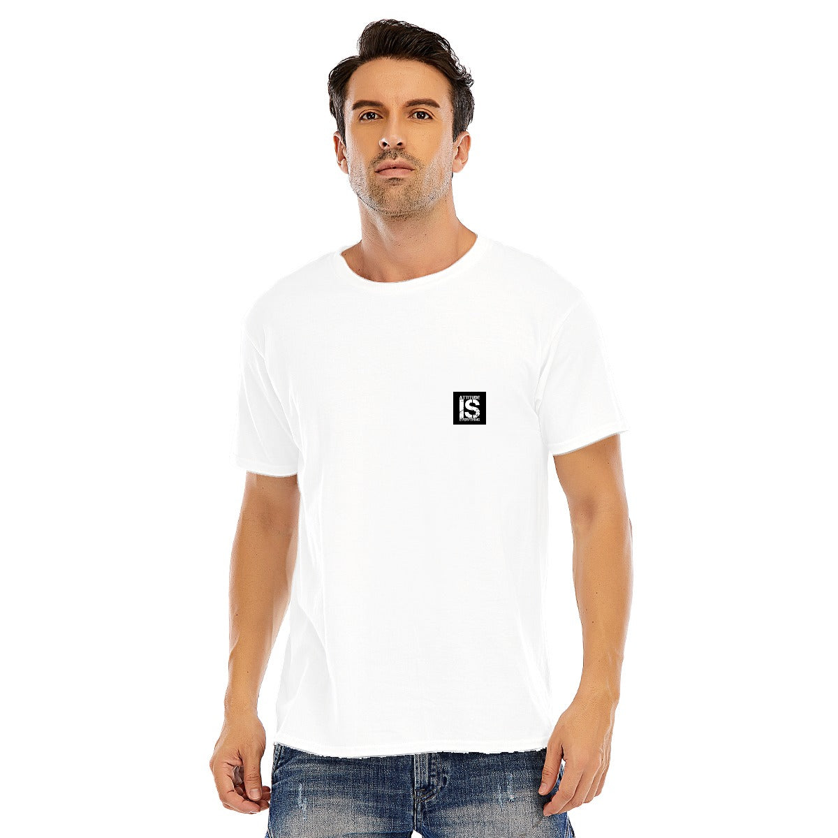Men's Summer Cotton O-neck Short Sleeve T-shirt