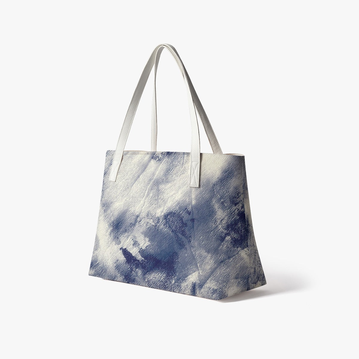 Stylish Summer Ocean Blue PU Leather Tote Bag - Premium Handbags from Yoycol - Just $29.99! Shop now at Craftklart.store