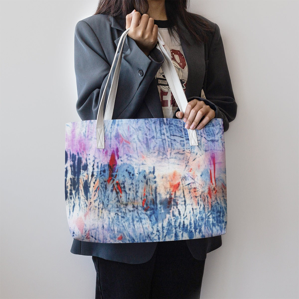 Stylish Summer Meadow (AOP) PU Leather Tote Bag - Premium Handbags from Yoycol - Just $29.36! Shop now at Craftklart.store