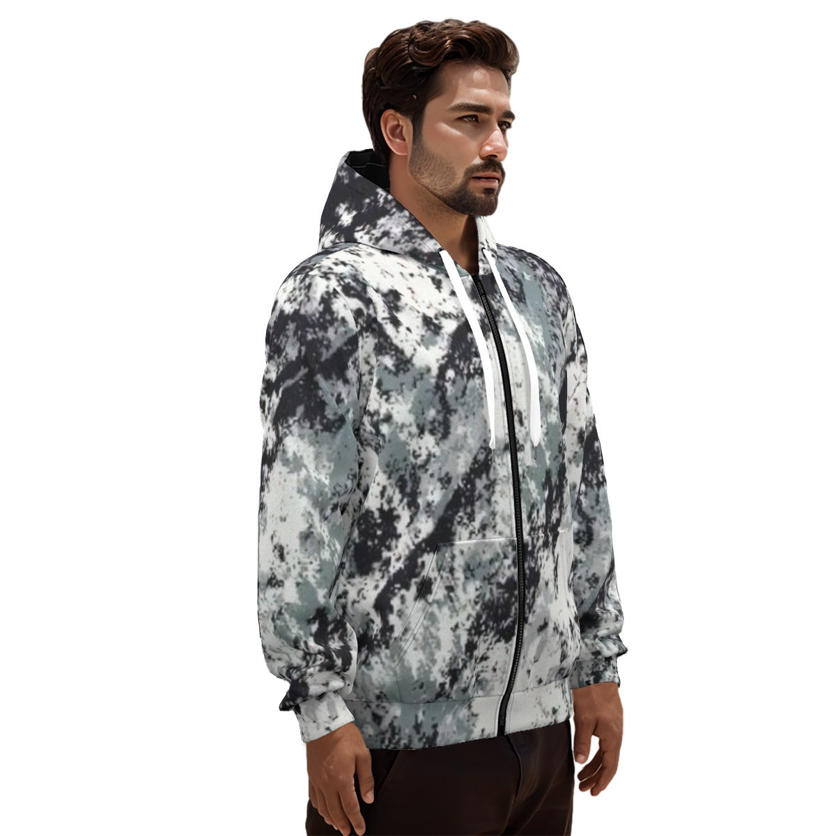 Men's Cotton Pullover Hoodie With Zipper Closure - Premium Hoodie from Yoycol - Just $39! Shop now at Craftklart.store