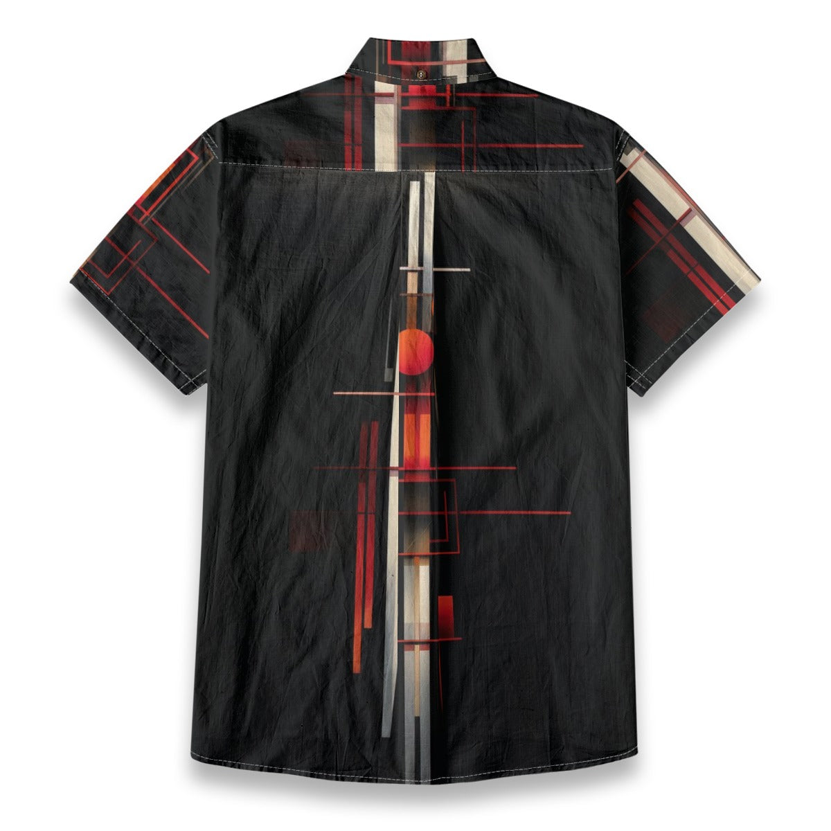 Abstract Urban Men's Short Sleeve Cotton Shirt - Premium Shirt from Yoycol - Just $39! Shop now at Craftklart.store