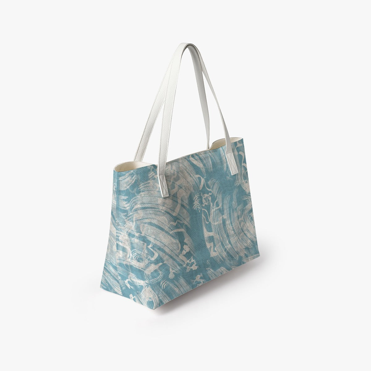 Stylish Blue PU Leather Tote Bag - Premium Handbags from Yoycol - Just $39.89! Shop now at Craftklart.store