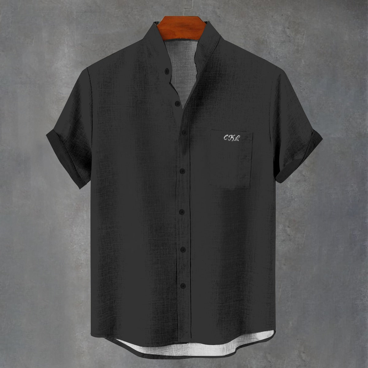 CKL Men's (AOP) Stand Collar Shirt - Premium shirt from Craftklart.store - Just $38.18! Shop now at Craftklart.store