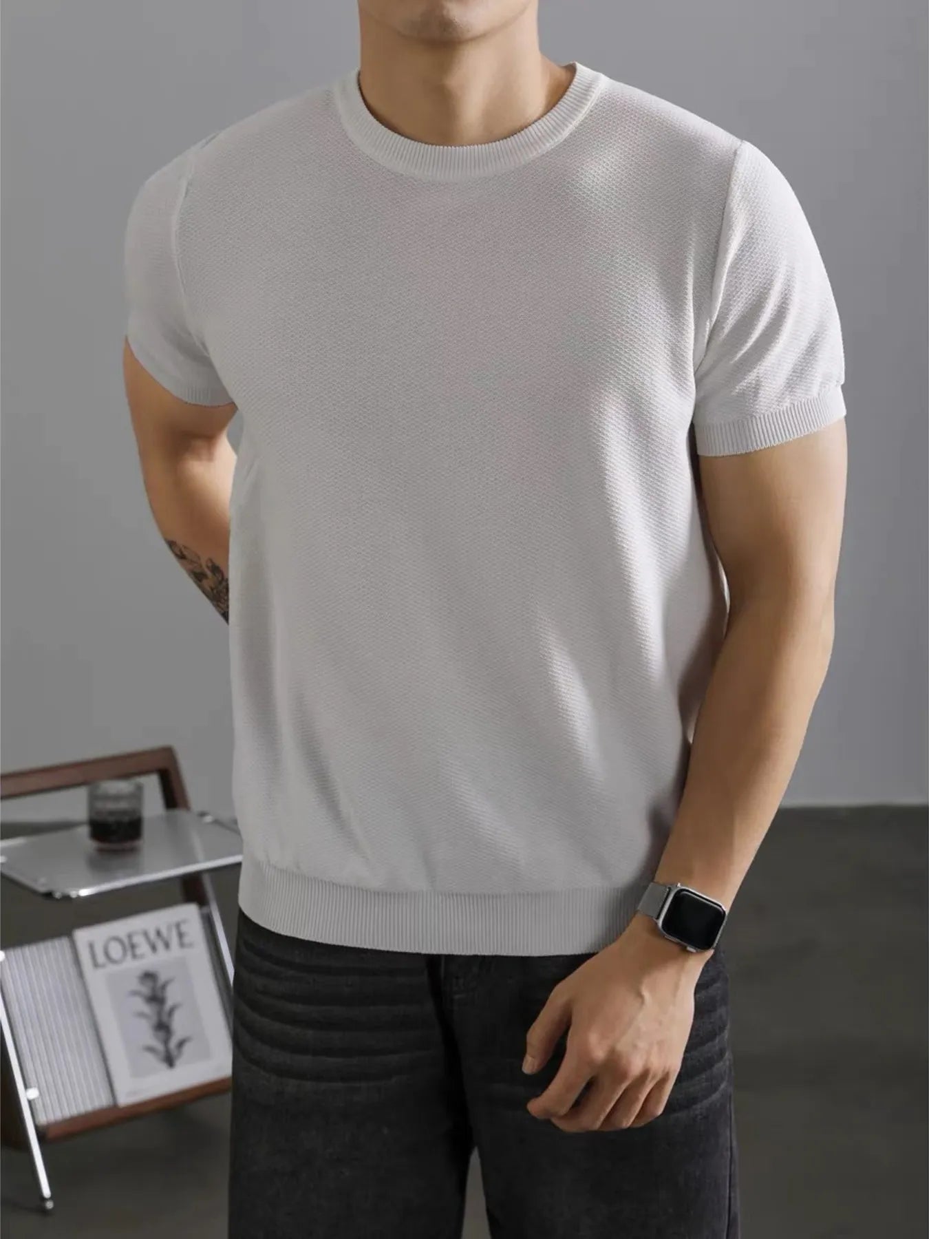 Men's Full Size Classic Crew Neck Basic T-Shirt Plus Size - Premium T-Shirt from Trendsi - Just $23.19! Shop now at Craftklart.store