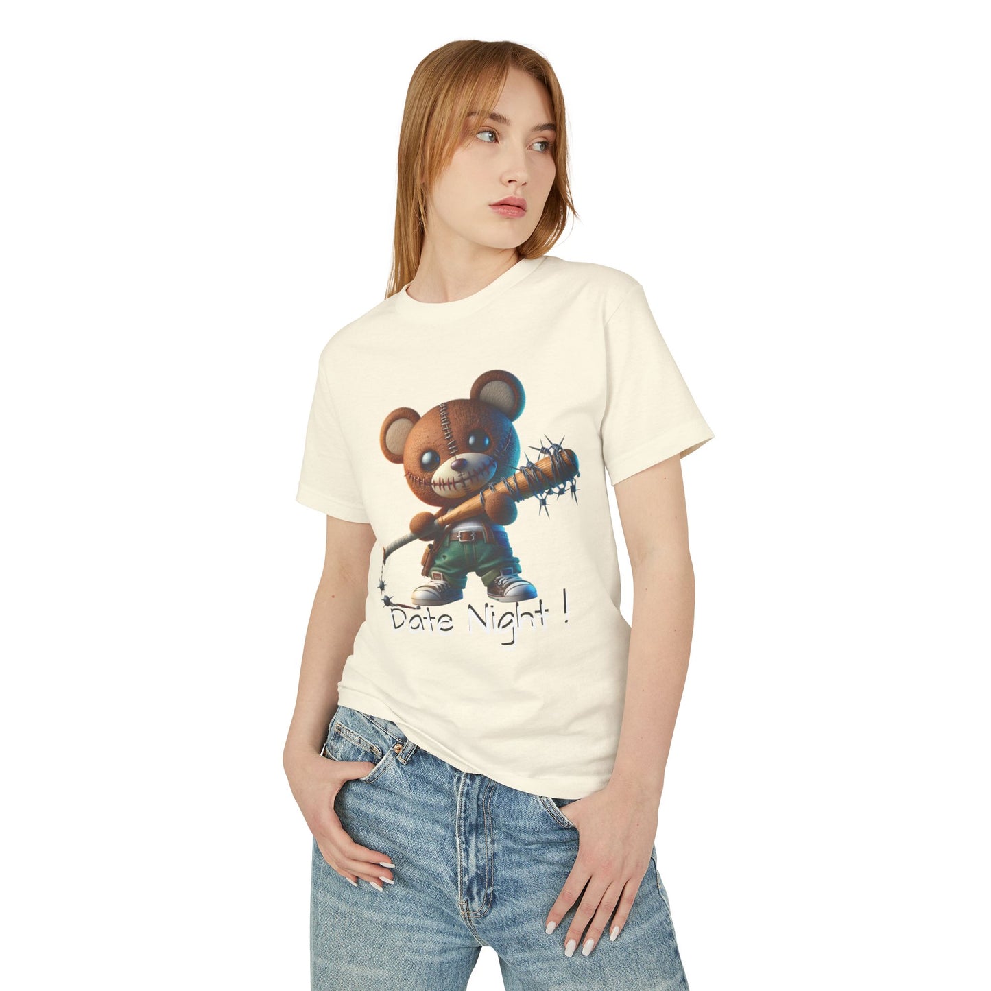 Women's Date Night Garment-Dyed Heavyweight Cotton Tee - Premium T-Shirt from Craftklart.store - Just $22.65! Shop now at Craftklart.store