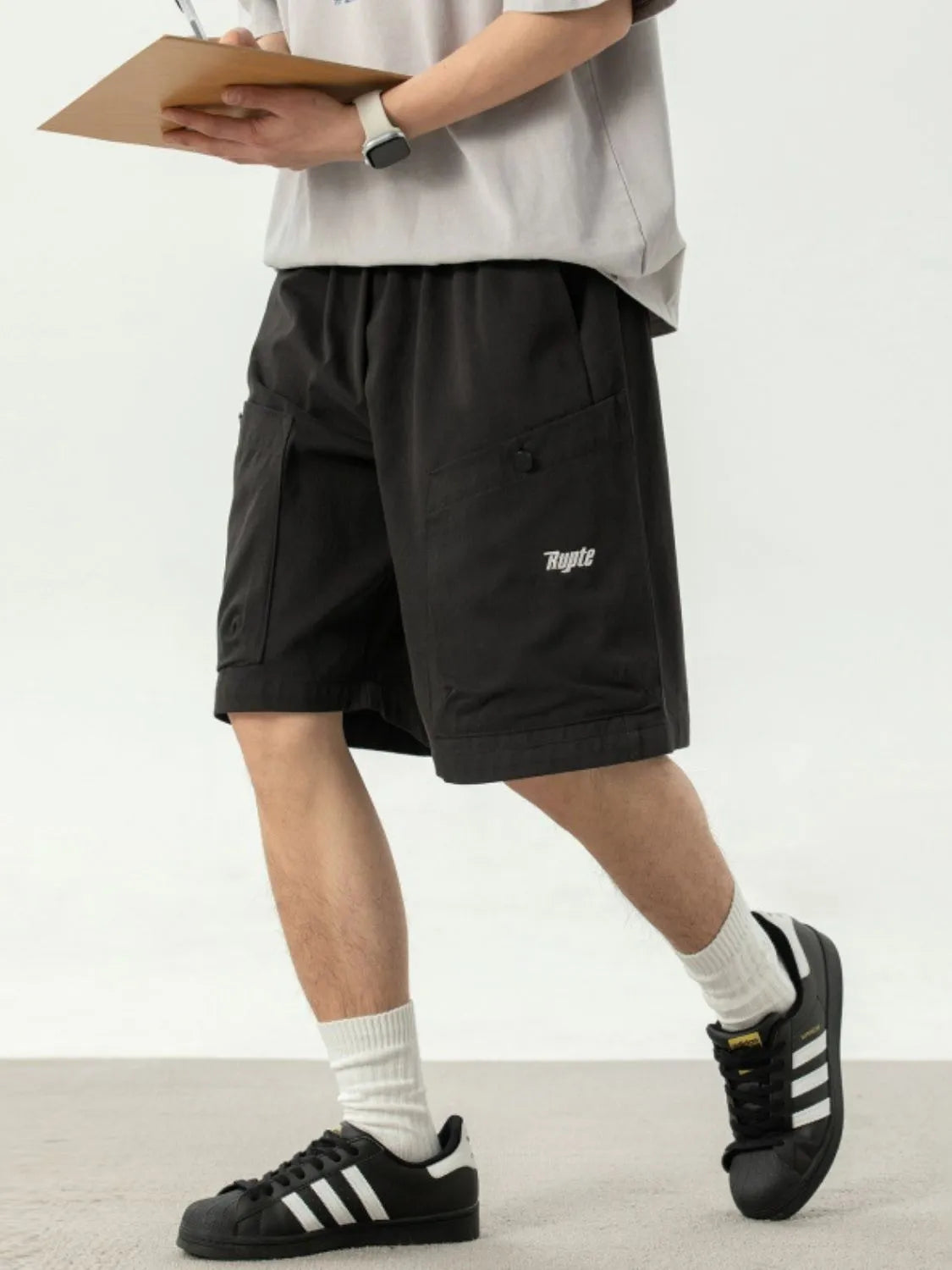 Men's Plus Size Drawstring Shorts with Pockets - Premium Cargo Shorts from Trendsi - Just $30.56! Shop now at Craftklart.store