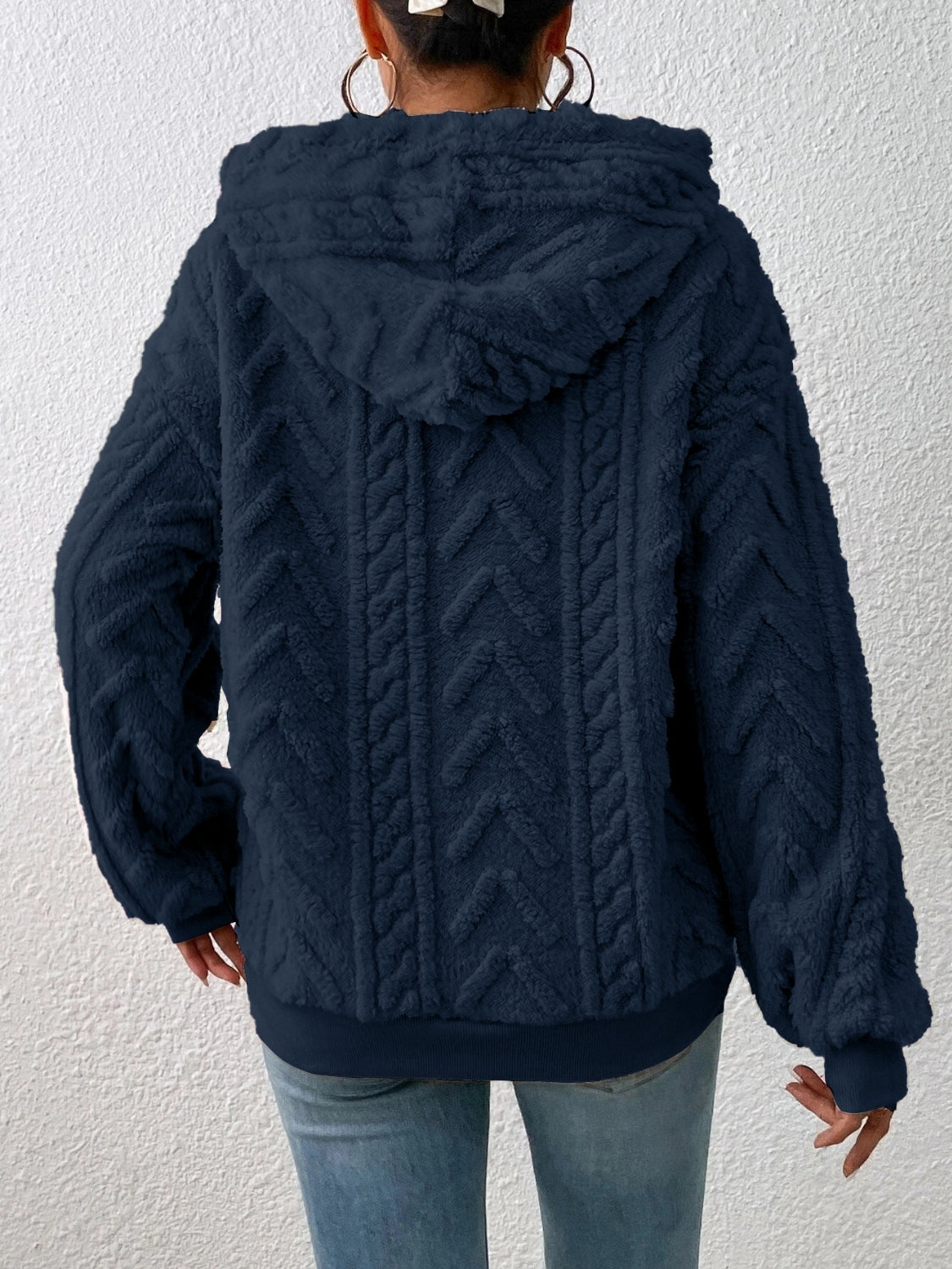 Drawstring Long Sleeve Hoodie - Premium Hoodies from Trendsi - Just $28.74! Shop now at Craftklart.store
