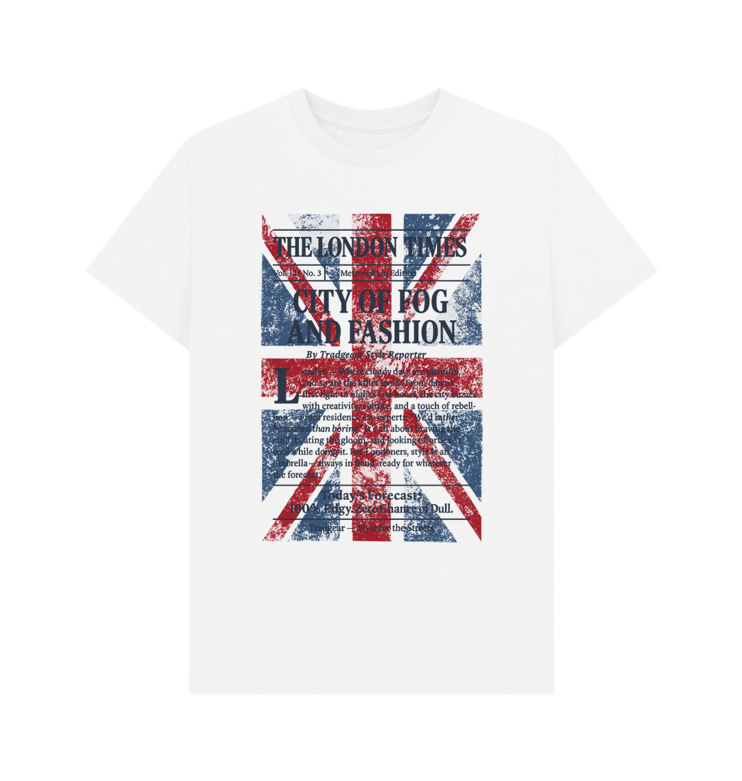 White Printed T-shirt Front