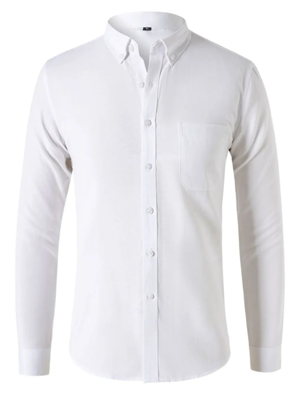 Men's Plus Size Button Down Collared Neck Shirt - Premium Shirt from Trendsi - Just $22.41! Shop now at Craftklart.store