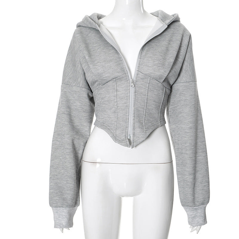Zipper Hoodie Cardigan Y2K - Craftklart.store