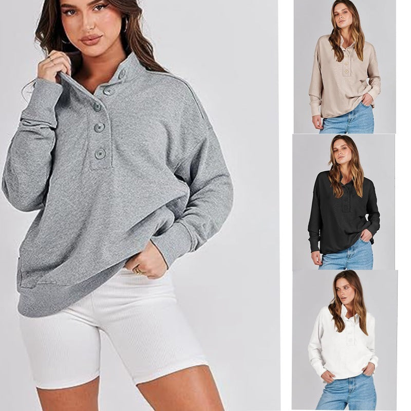 Casual Versatile Long Sleeves Patchwork Pocket Sweater - Craftklart.store