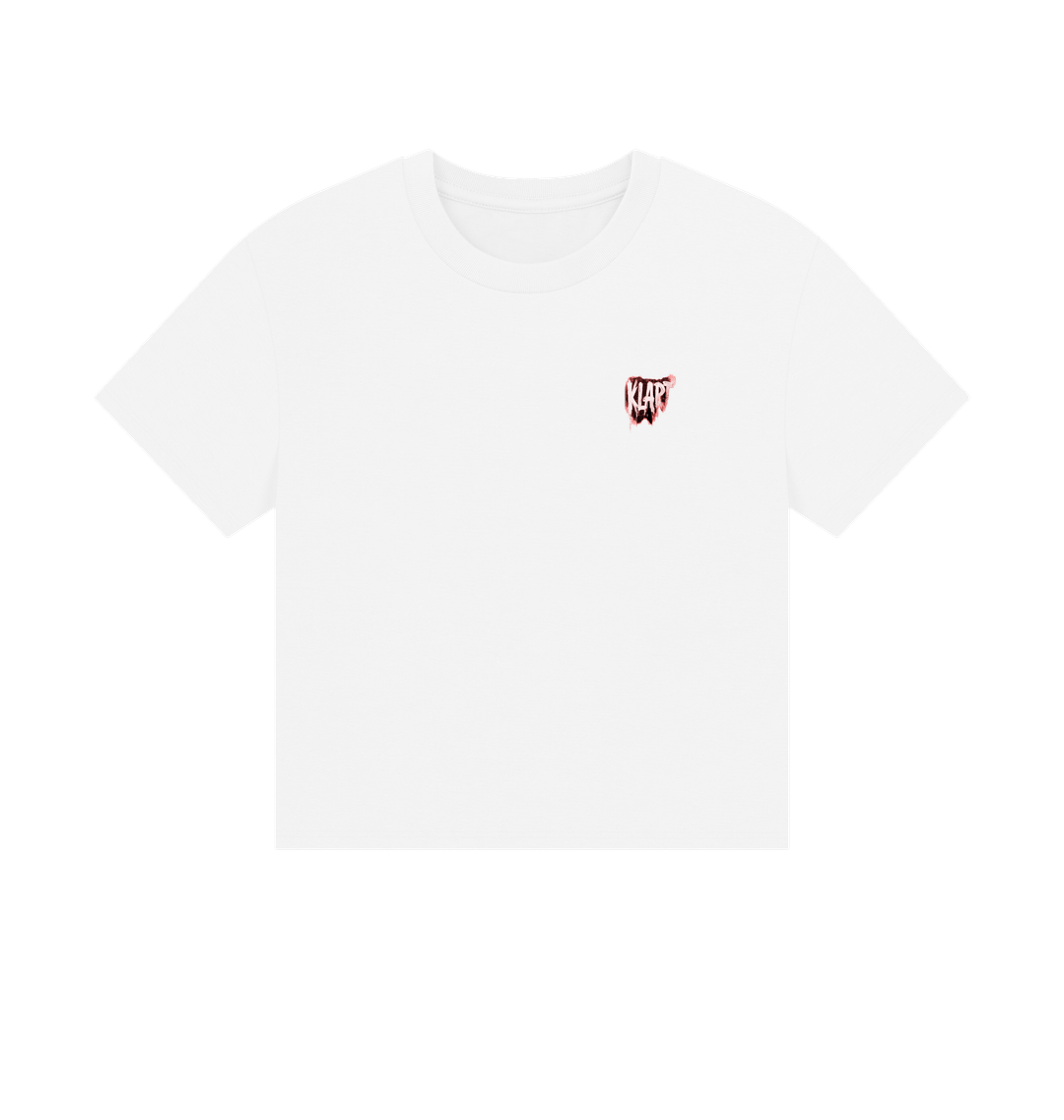 White Printed T-shirt Front