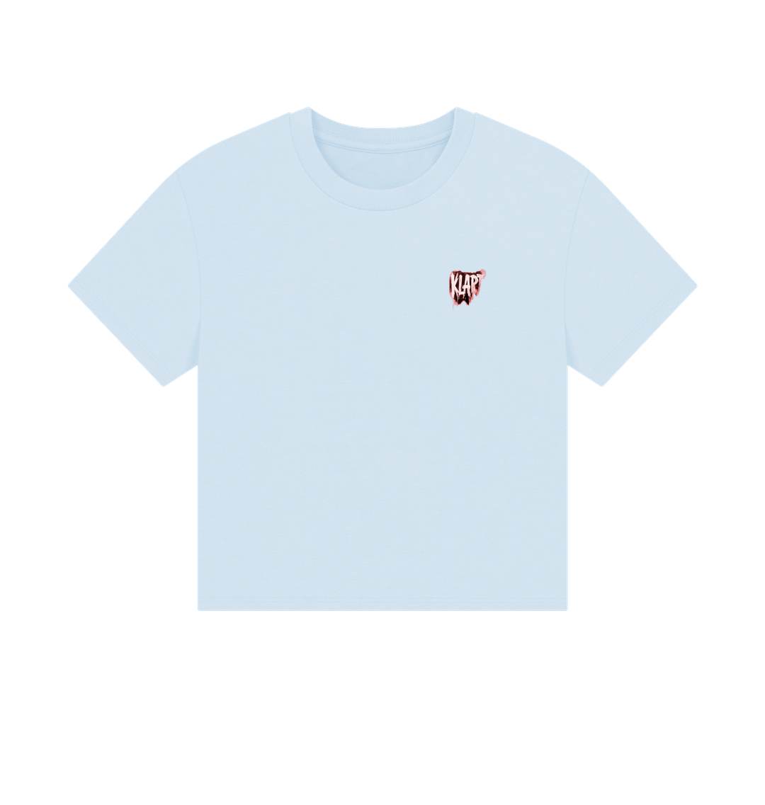 Sky Blue Printed T-shirt Front