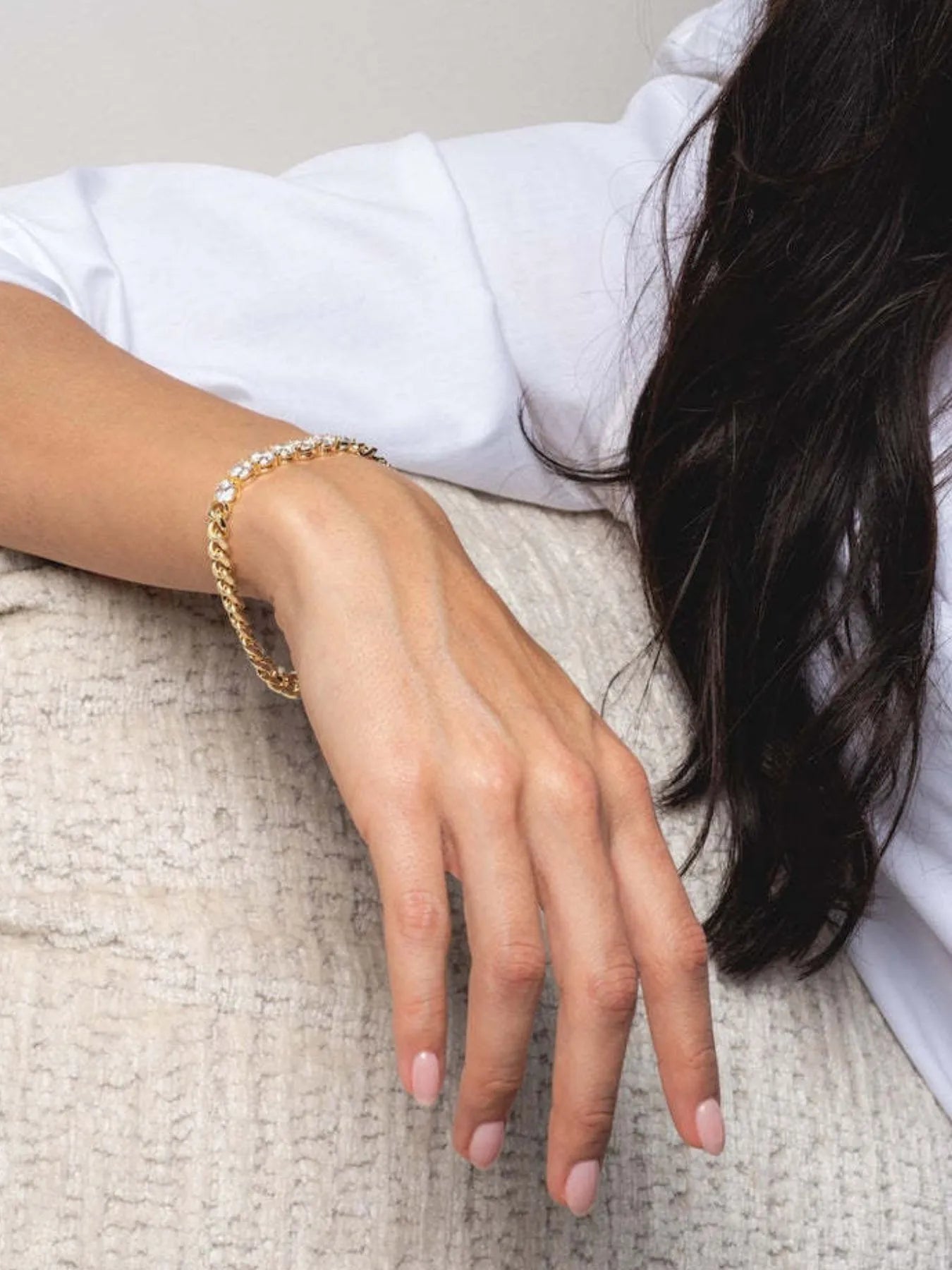 18K Gold-Plated Zircon Necklace and Bracelet Jewelry Set - Premium Necklace from Trendsi - Just $17.84! Shop now at Craftklart.store