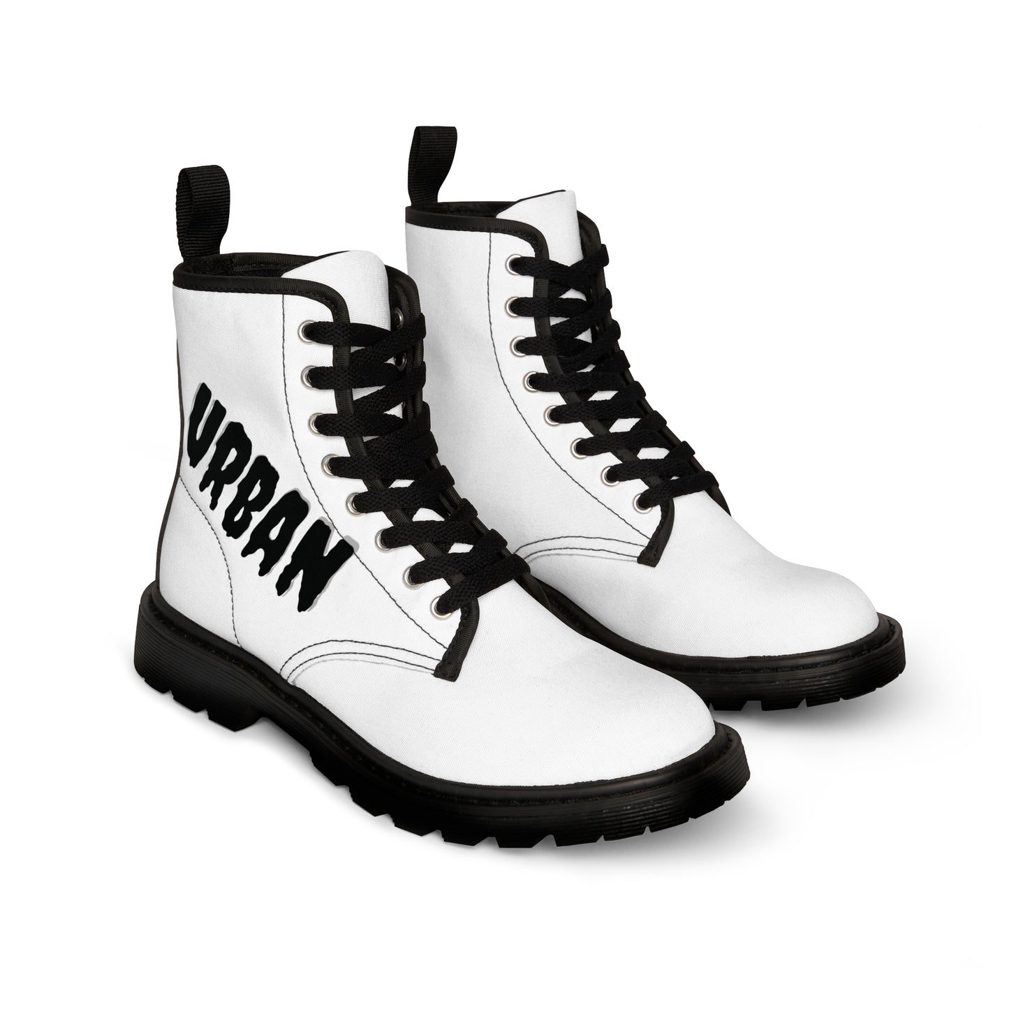 Men's  White Urban Canvas Boots - Premium Boots from Craftklart.store - Just $79.99! Shop now at Craftklart.store
