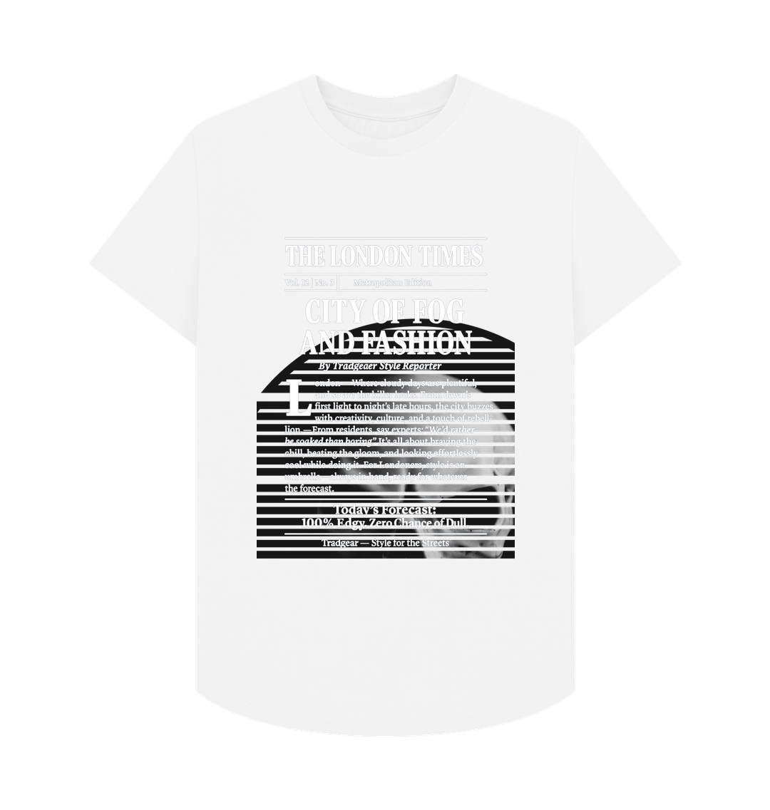 White Printed T-shirt Front
