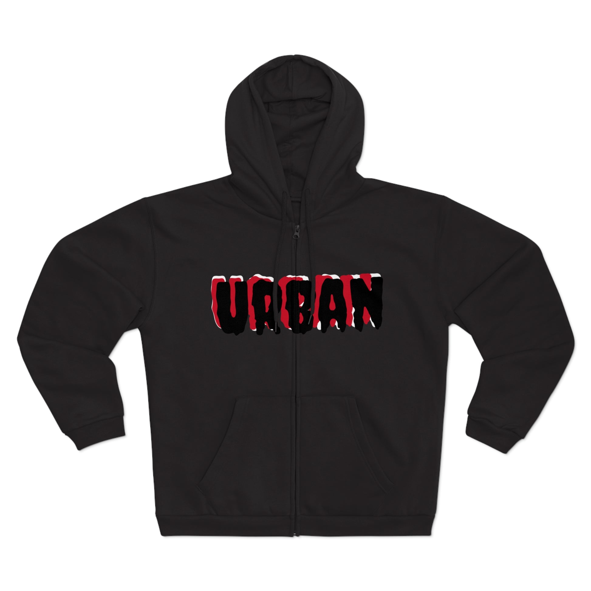Urban Street Unisex Hooded Zip Sweatshirt - Premium Hoodie from Craftklart.store - Just $44.10! Shop now at Craftklart.store