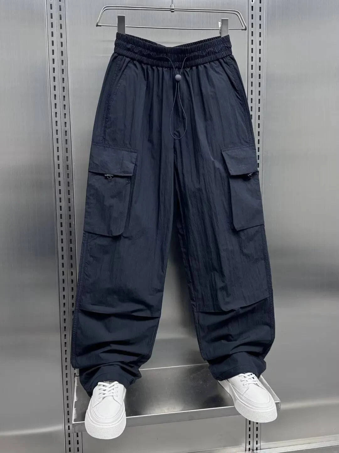 Men's Plus Size Casual Drawstring Cargo Pants | Minimalist Streetwear | Craftklart