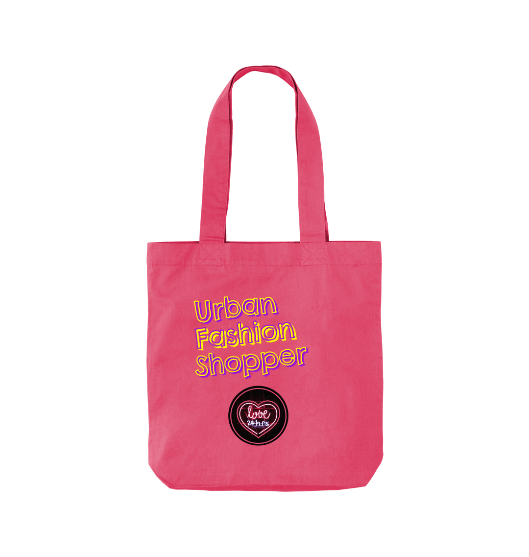 Raspberry Pink Printed Bag Front