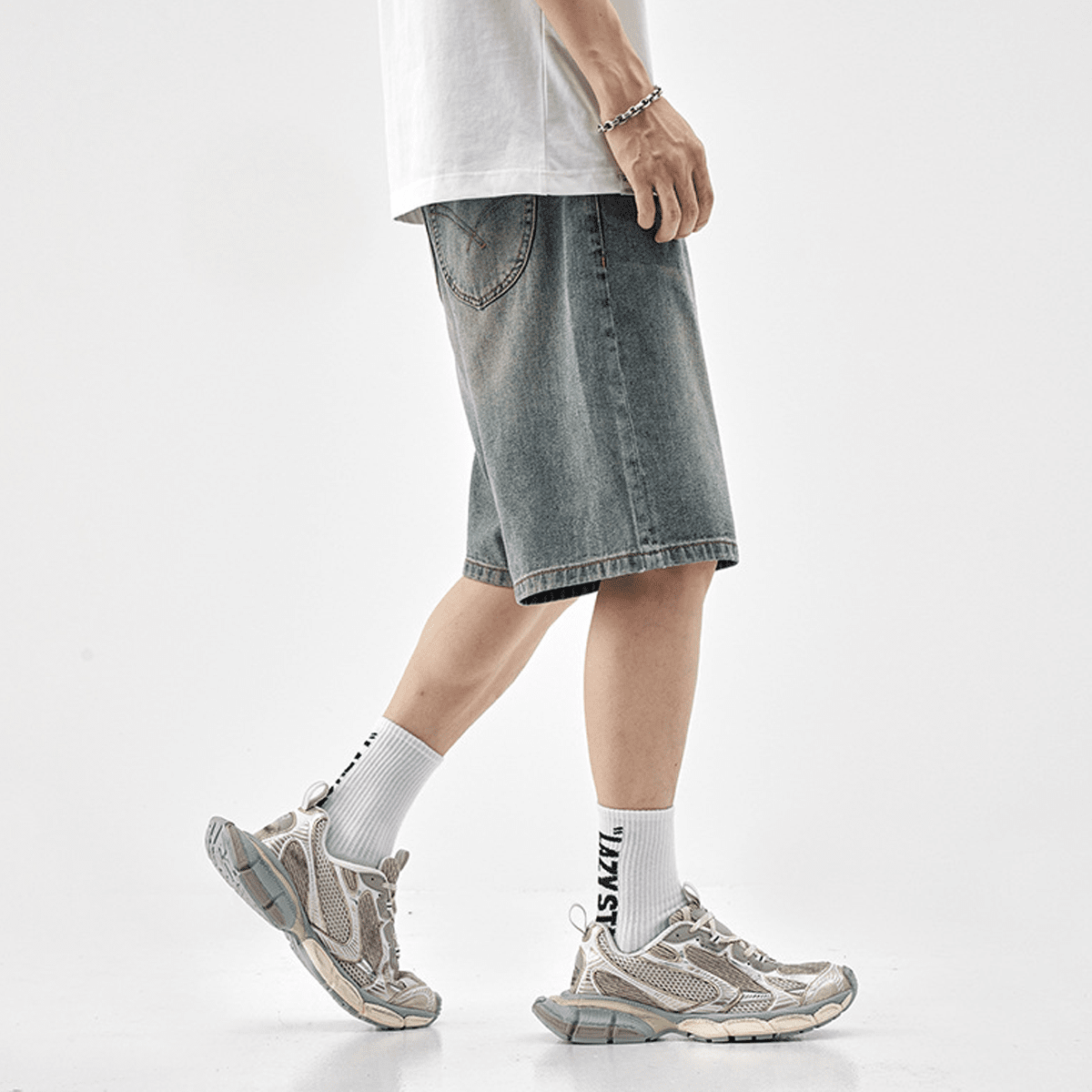 Vintage Straight-Leg Denim Shorts — Loose Fit Streetwear | Craftklart