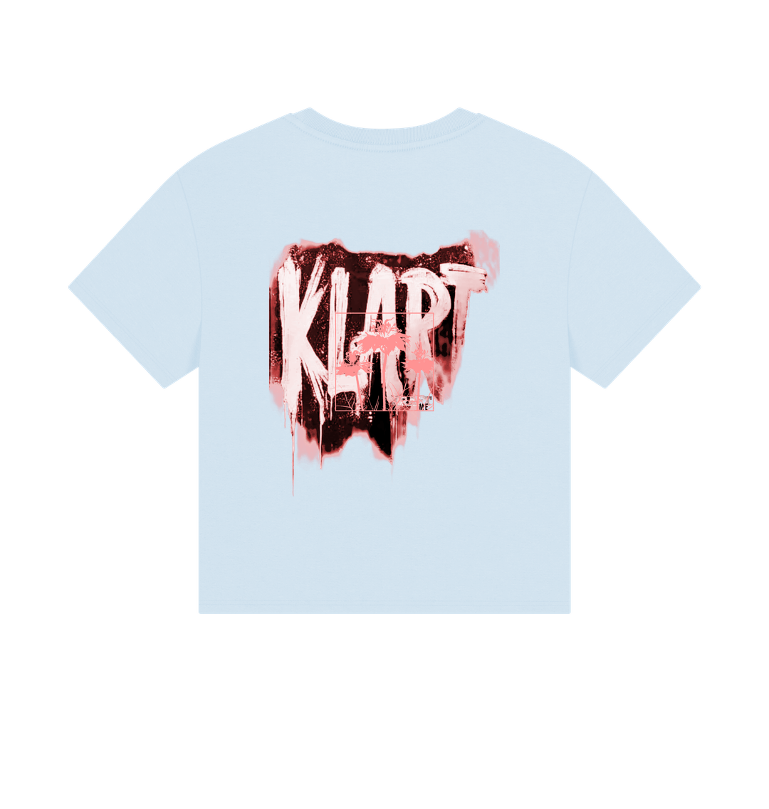 Sky Blue Printed T-shirt Back
