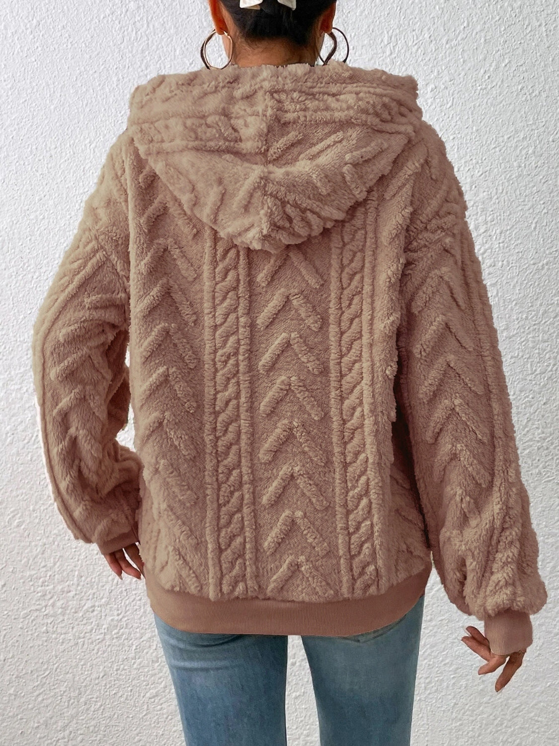Drawstring Long Sleeve Hoodie - Premium Hoodies from Trendsi - Just $28.74! Shop now at Craftklart.store