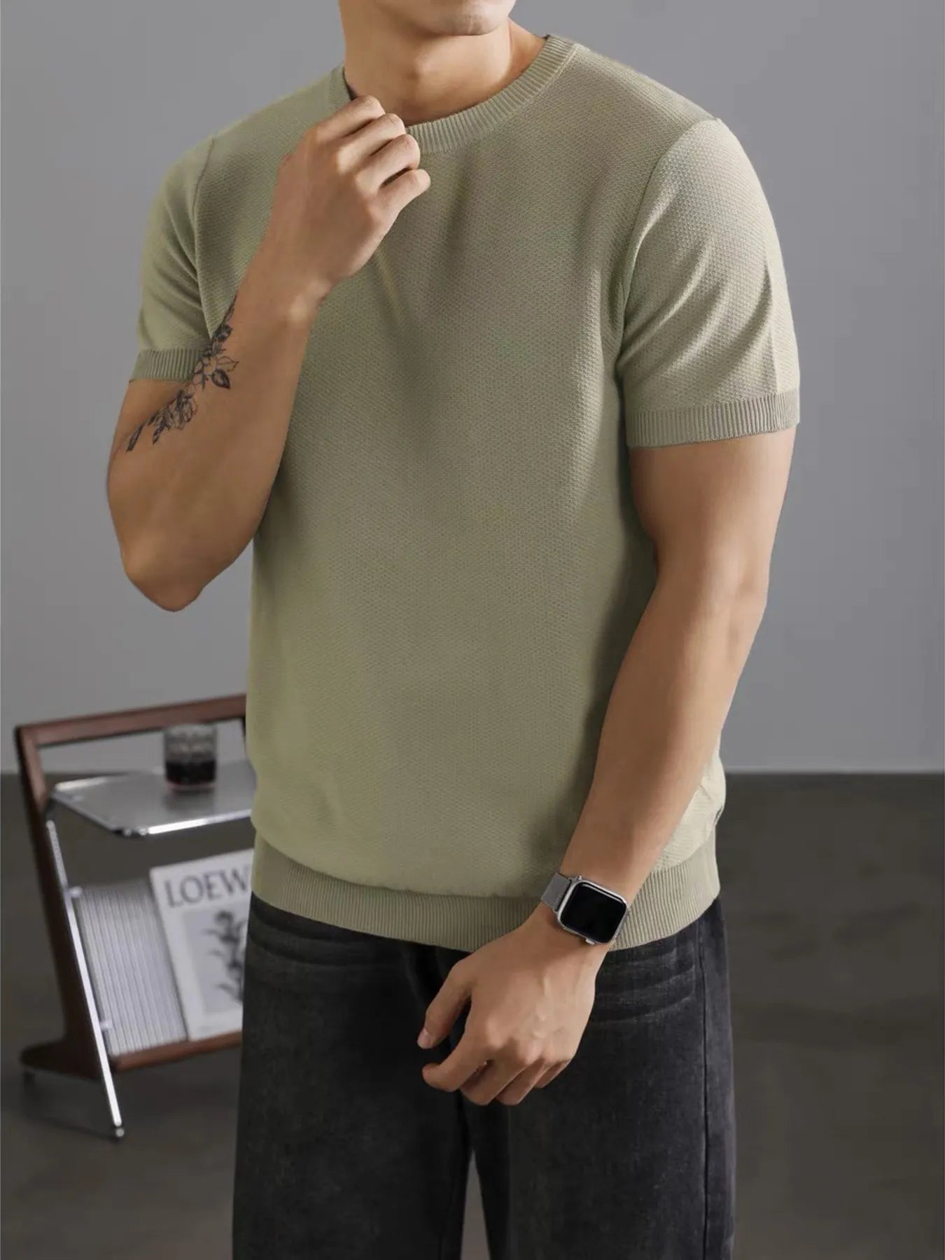 Men's Full Size Classic Crew Neck Basic T-Shirt Plus Size - Premium T-Shirt from Trendsi - Just $23.19! Shop now at Craftklart.store