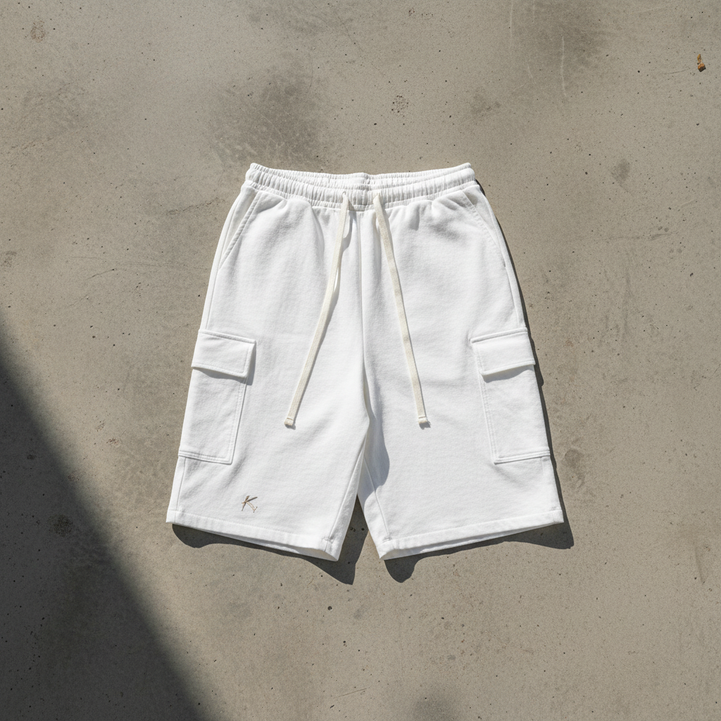 Unisex ODMPOD drawstring cargo shorts with multiple pockets and relaxed fit, casual summer shorts for men and women.