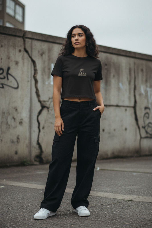 Cropped Cotton Tee — 190GSM